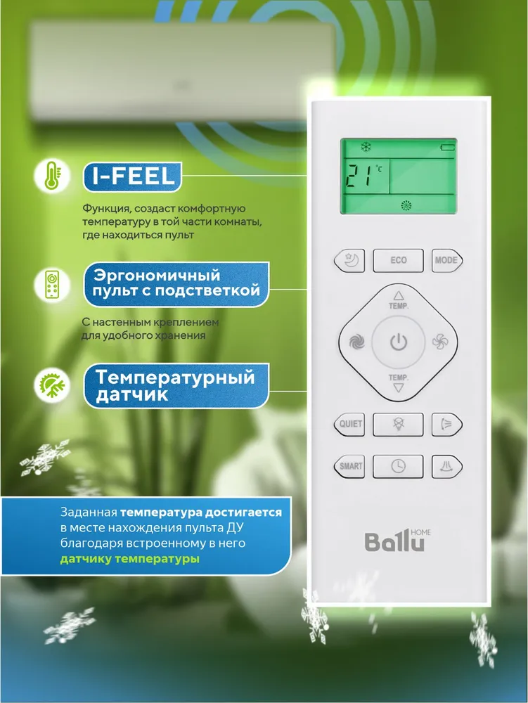 Сплит-система Ballu iGreen Pro BSAG-12HN8 On-Off — изображение 15
