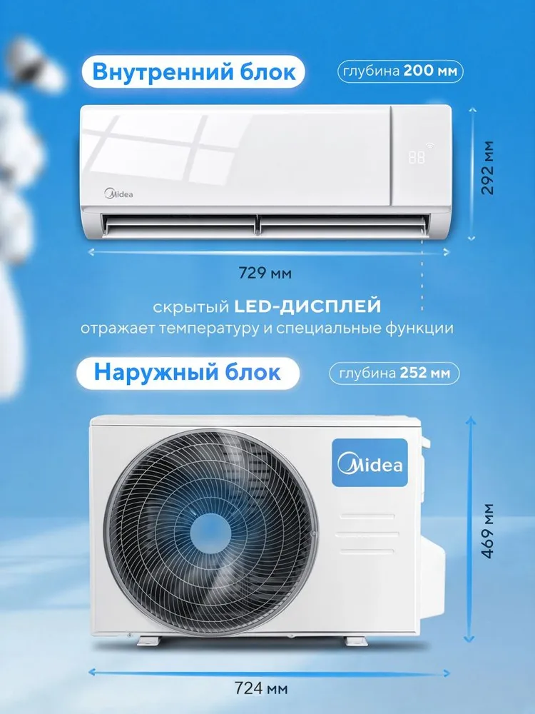 Сплит-система Midea Futura Inverter MSFR2-09FRN8G1 / MOFR2-09FRN8G1 — изображение 11